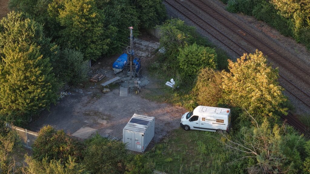 Test drilling at Kempston Hardwick Station