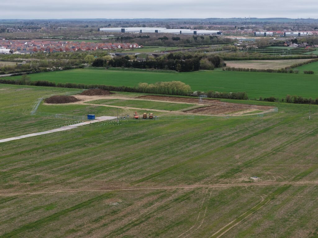 The Transport Hub archaeology works April 2026