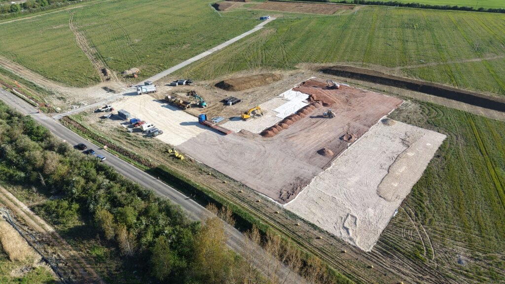 Transport Hub compound during early May