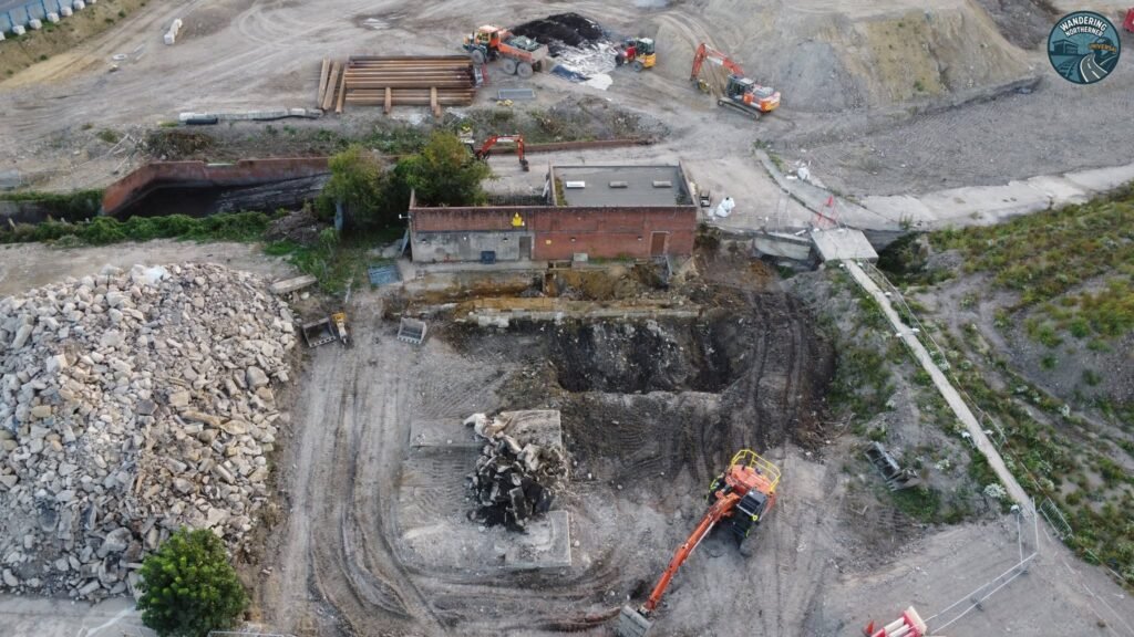 Demolition of the old substation