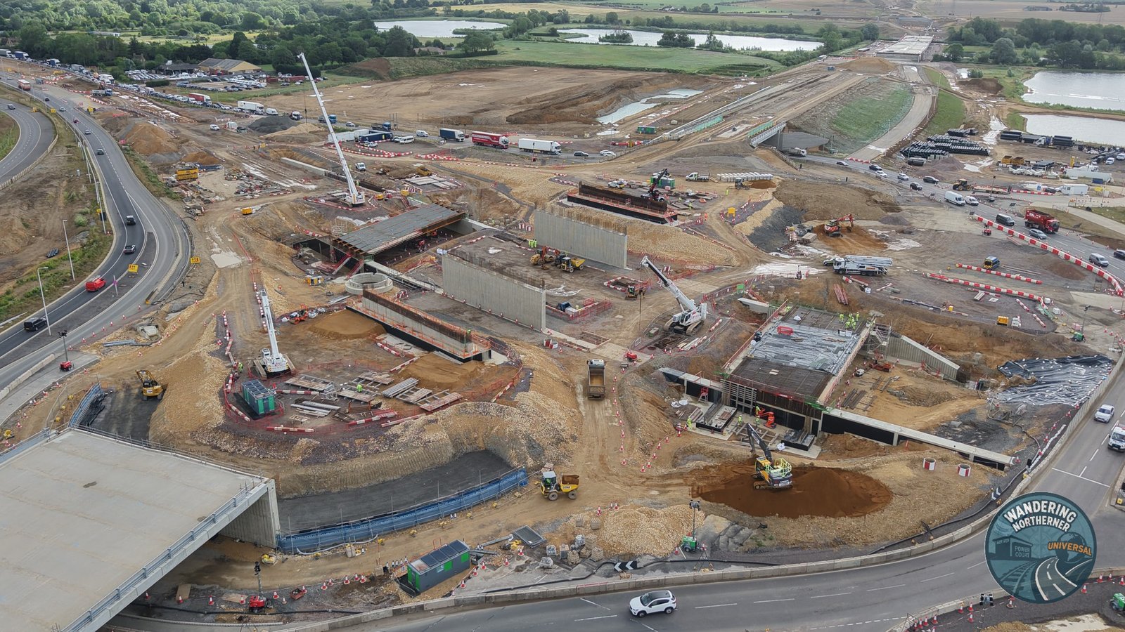 Flyover construction at the Black Cat Junction