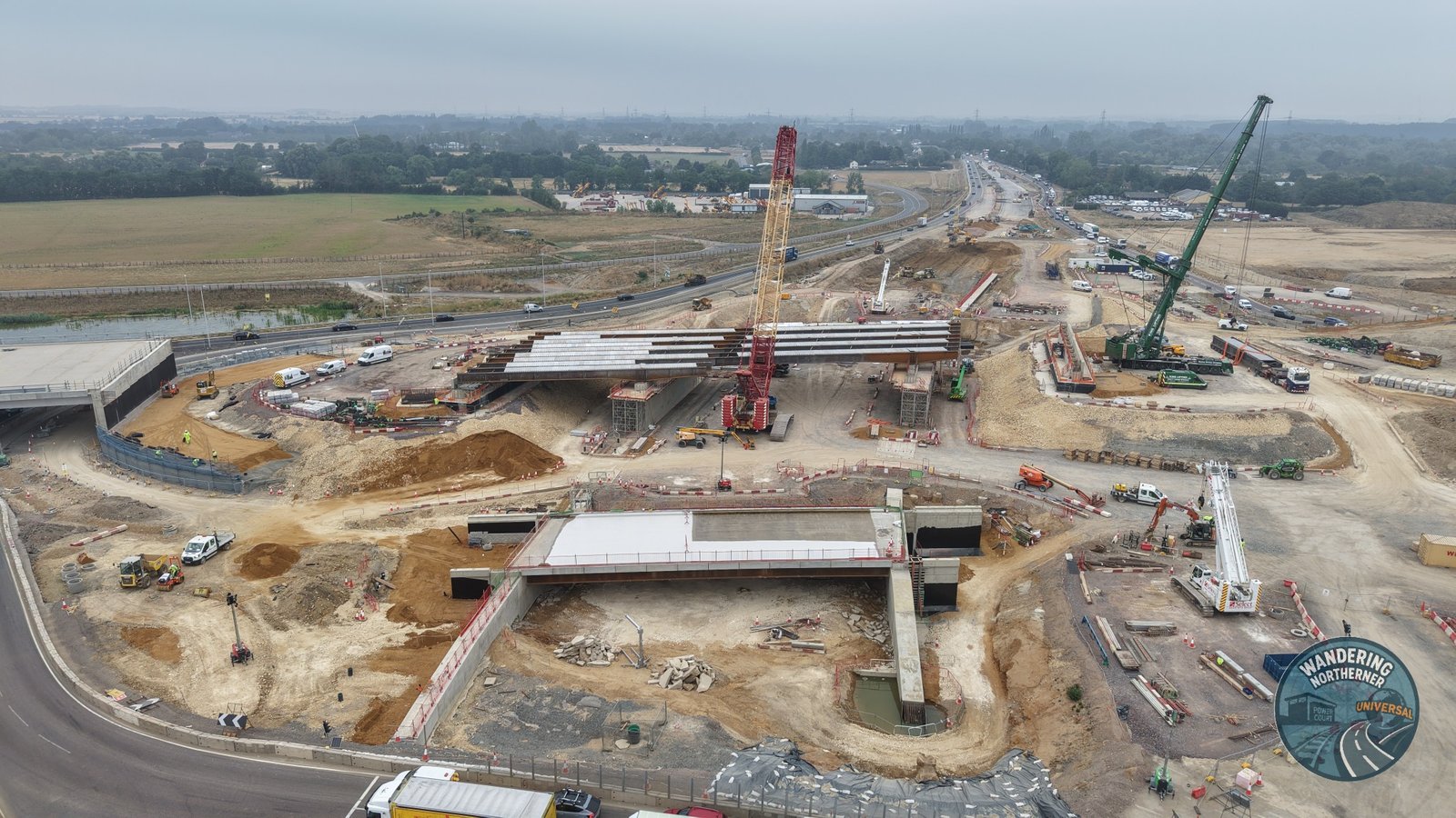 The A421 Flyover takes shape